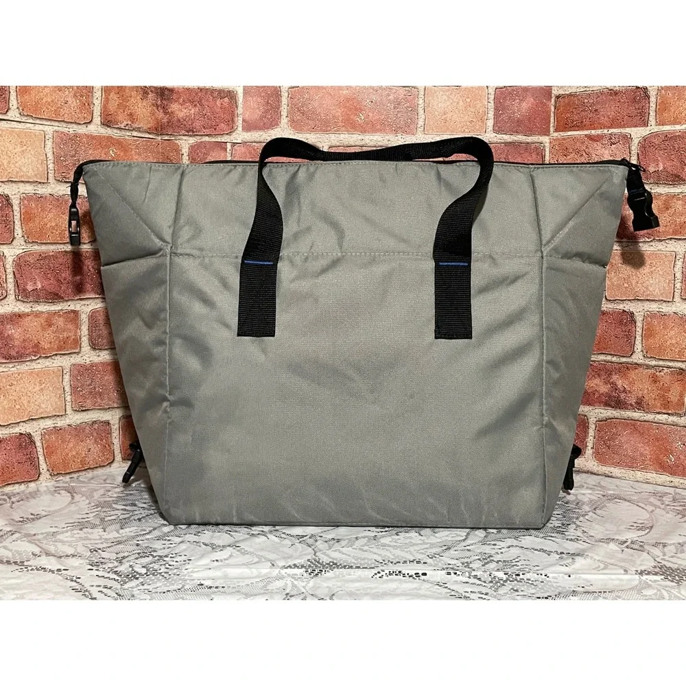 Costco Wholesale Insulated Cooler Tote Bag Gray Black Thermal Grocery Picnic